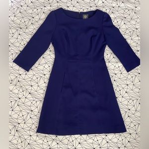 Vince Camuto Colbalt Blue Quarter Sleeve Dress Size 2